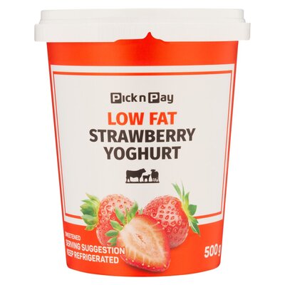 PnP Low Fat Strawberry Yoghurt 500g