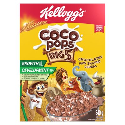 Kellogg's, Coco Pop Cereal Big 5 340g