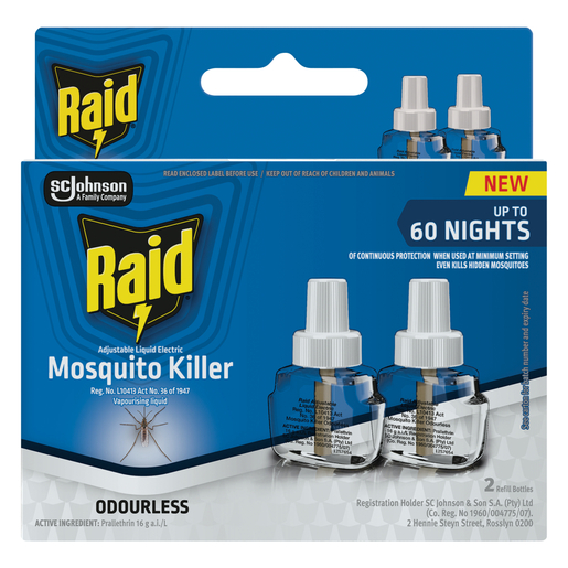 Raid Odourless Mosquito Killer 2 Pack | PnP