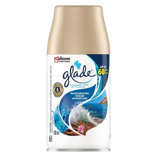 Glade Auto Air Freshener Invigorating Ocean Adventure 269ml PnP