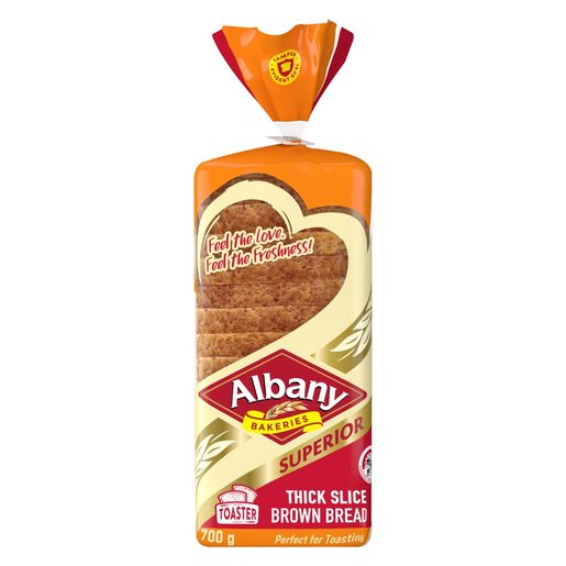 Albany Superior Thick Sliced Brown Bread 700g PnP