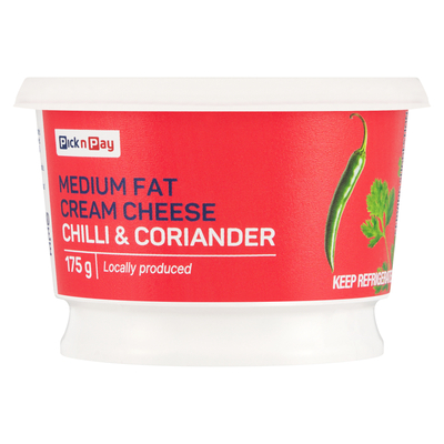 PnP Chilli & Coriander Medium Fat Cream Cheese 175g