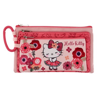 Hello Kitty 3 Compartment Pencil Case