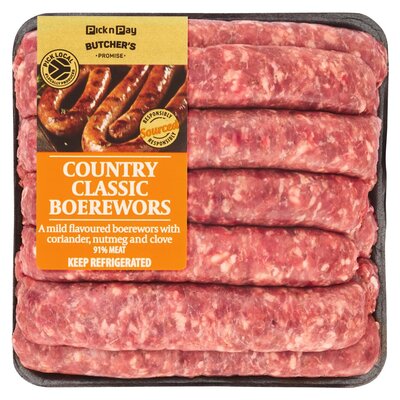 PnP Bulk Country Classic Boerewors p/kg