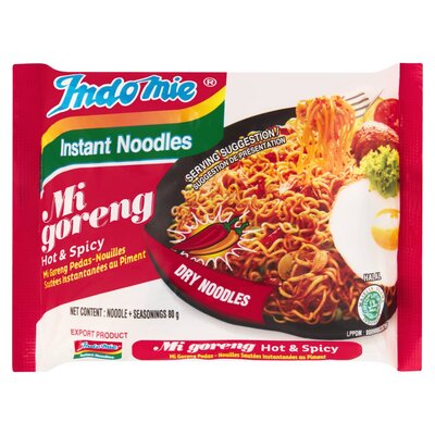 Indomie Instant Noodles Mi Goreng Hot & Spicy 80g