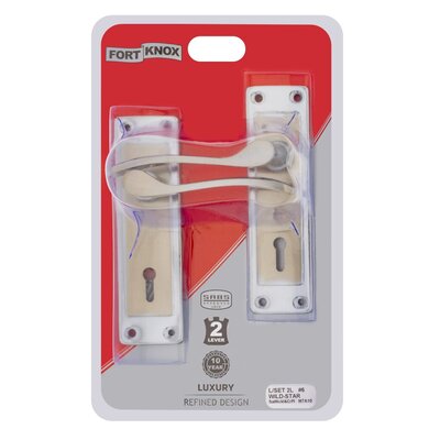 Fort Knox 2-Lever No.6 Wild Star Satin Nickle Chrome Plated