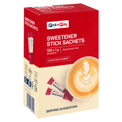 PnP Sweetener Sachets 100 Pack | PnP