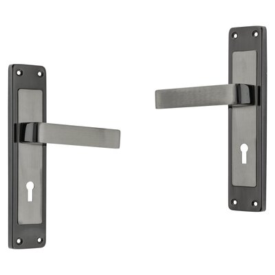 Fort Knox 3-Lever No.8 Nitida Satin Black Nickle Lockset | Smart