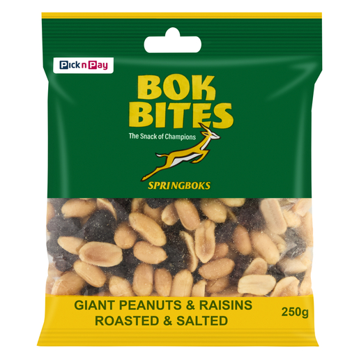 PnP Bok Bites Giant Peanuts & Raisins 250g | PnP