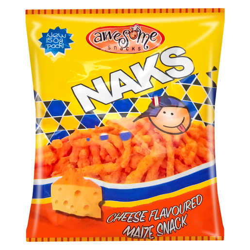 Awesome Naks Cheese Flavoured Maize Snack 150g | PnP