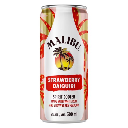 Malibu Strawberry Daiquiri Spirit Cooler 300ml PnP