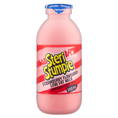 Steri Stumpie Strawberry Flavoured Low Fat Milk 350ml