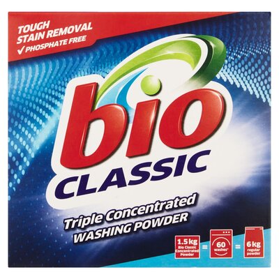 Bio Classic Triple Action Washing Powder 1.5kg PnP