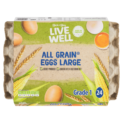 PnP Live Well Large All Grain Eggs 24 Pack
