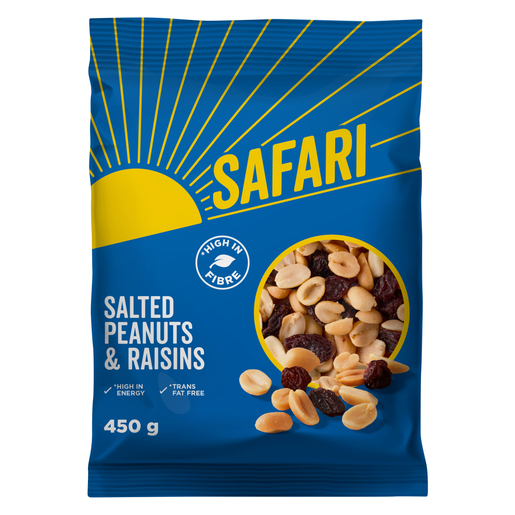 Safari Peanuts & Raisins 450g | PnP