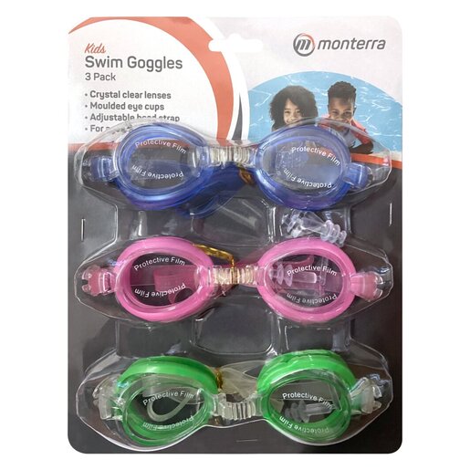 Swim goggles 3 pack hotsell