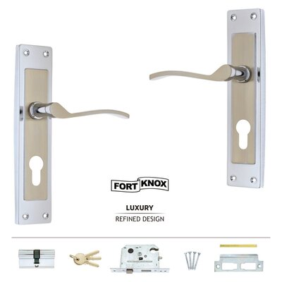 Fort Knox Euro Profile No.8 Wild Star Satin Nickle Chrome Plated
