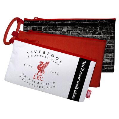 Liverpool Football Club 3 Comp Pencil Case 23cm
