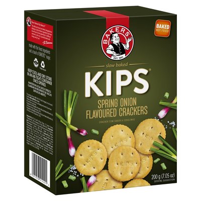 Bakers Kips Spring Onion Flavoured Crackers 200g | PnP