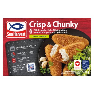Sea Harvest Crisp & Chunky Garlic & Herb 500g