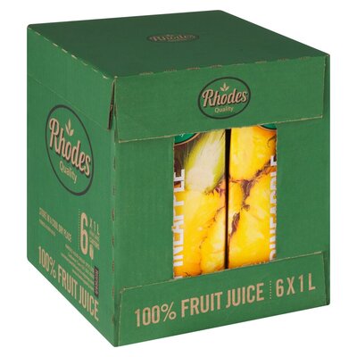 Rhodes 100% Pineapple Fruit Juice 1l x 6 | PnP