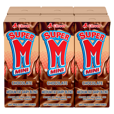 Super M Chocolate Flavoured Milk 6 x 200ml