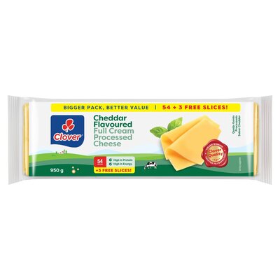 Clover Cheddar Processed Cheese 950g