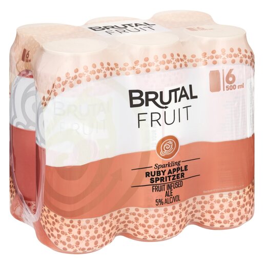 Brutal Fruit Ruby Apple Spritzer 6 x 500ml PnP
