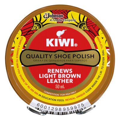 Kiwi Paste Shoe Polish Black 50ml PnP