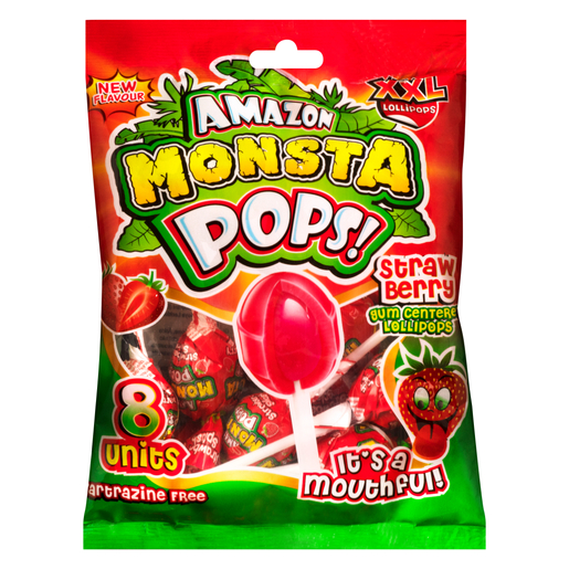 Amazon Strawberry Monsta Pops 8 Pack | PnP