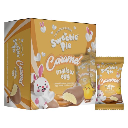 Sweetie Pie Chocolate Mallow Caramel Egg 24 Pack | PnP