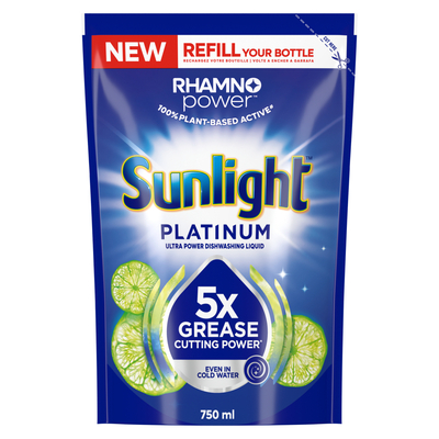 Sunlight Platinum Ultra Power Dishwashing Liquid 750ml | PnP