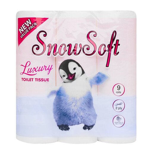 Snowsoft White 2ply 200 Luxury Sheets Toilet Paper 9 Pack PnP