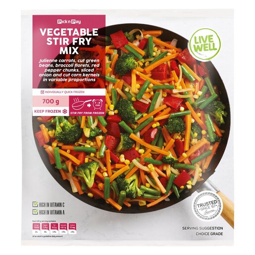 PnP Vegetable Stir Fry Mix 700g PnP