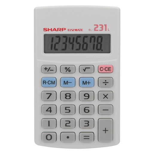 Sharp Basic 8 Digit Calculator PnP