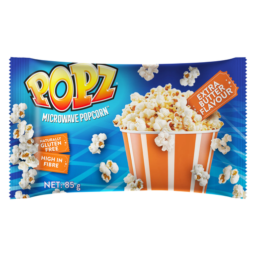 Popz Microwave Popcorn Extra Butter 85g | PnP