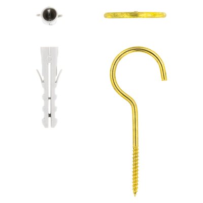 Eureka Cup Hook Long Thread & Plug 45mm 6 Pack | PnP