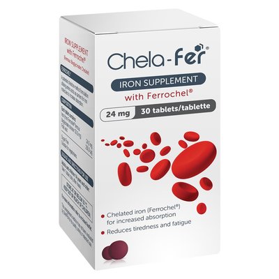Chela-fer 30mg Iron Supplement 30 Tablets | PnP