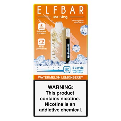Elf Bar Ice King Watermelon Lemonberry Disposable Vape 25000 Puffs
