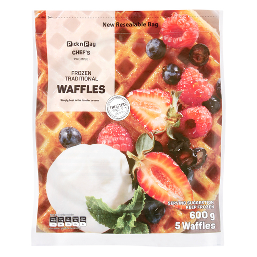 PnP Frozen Waffles 600g PnP