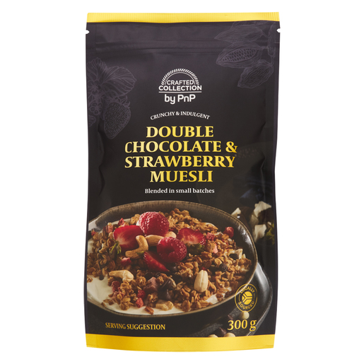 Crafted Collection Double Chocolate & Strawberry Muesli 300g PnP