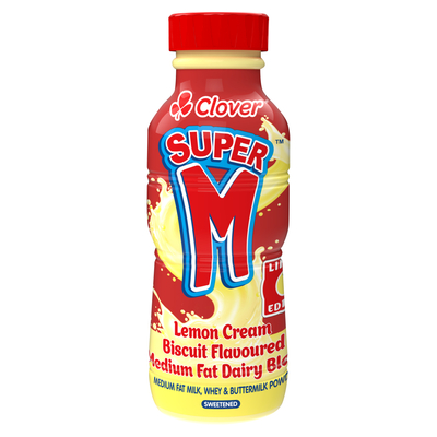 Clover Super M Lemon Cream Biscuit Drinking Yoghurt 300ml