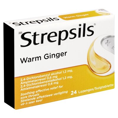 Strepsils Lozenges Warm Ginger 24 Pack | PnP