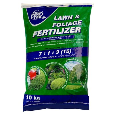 Protek Lawn & Foliage Fertilizer 15% 10kg