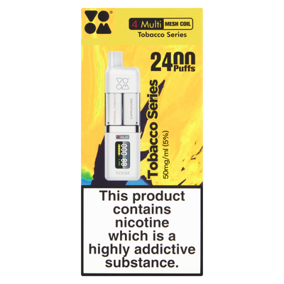 Voom Original Tobacco Cappuccino Mango & Spearmint 2400 Puffs 50mg ...