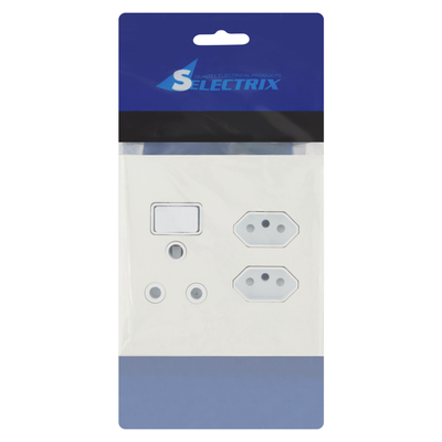 Selectrix 3 Pin Standard Plus 2 x 3pin Wall Socket | PnP