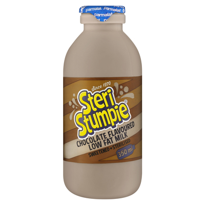 Steri Stumpie Chocolate Flavoured Low Fat Milk 350ml