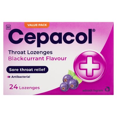 Cepacol Blackcurrant Lozenges 24 Pack