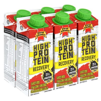 First Choice High Protein Recovery Peanut Butter Flavoured Milk 250ml X 