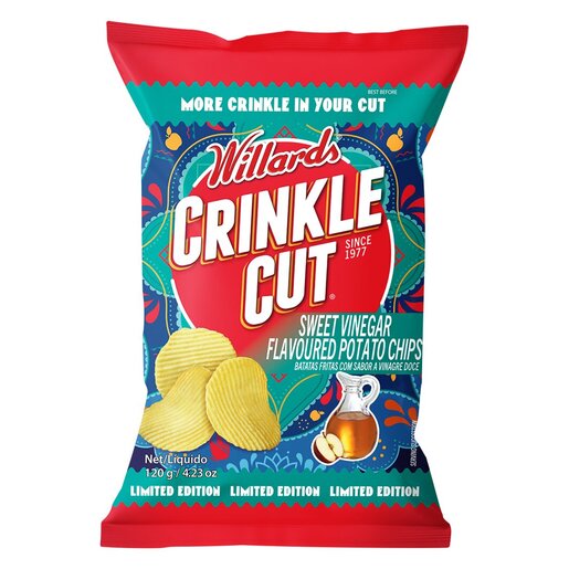 Willards Chips Crinkle Cut Sweet Vinegar 120g | PnP